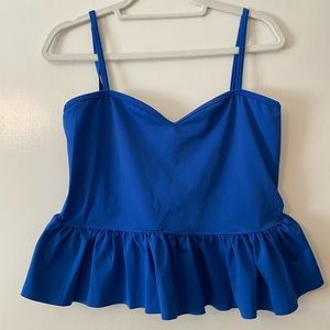 Kortni Jeane Swim Ruffle Peplum Top